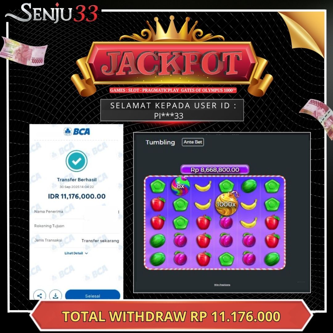 🎰 SENJU33 JACKPOT SLOT Rp. 11.176.000 LUNAS 🎉