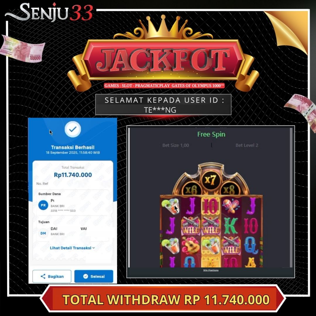 🎰 SENJU33 JACKPOT SLOT Rp. 11.740.000 LUNAS 🎉